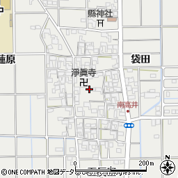 愛知県一宮市大和町南高井郷中周辺の地図
