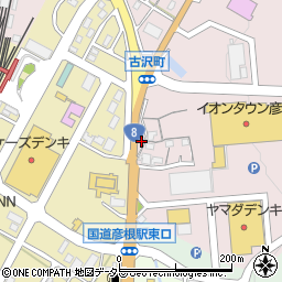 滋賀県彦根市古沢町223周辺の地図