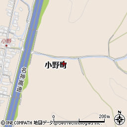 滋賀県彦根市小野町周辺の地図