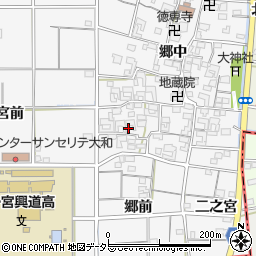愛知県一宮市大和町於保郷中2359周辺の地図