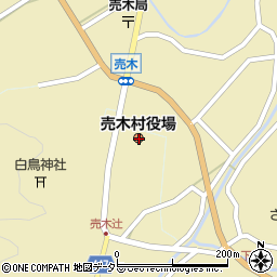 長野県下伊那郡売木村周辺の地図