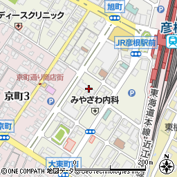 滋賀県彦根市大東町周辺の地図