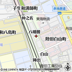 愛知県稲沢市子生和町八幡腰周辺の地図