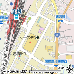 滋賀県彦根市駅東町周辺の地図