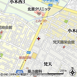 愛知県小牧市藤島町梵天5周辺の地図