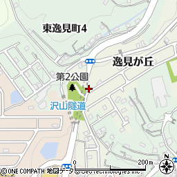 神奈川県横須賀市逸見が丘5-25周辺の地図