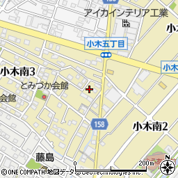 愛知県小牧市小木南3丁目109周辺の地図