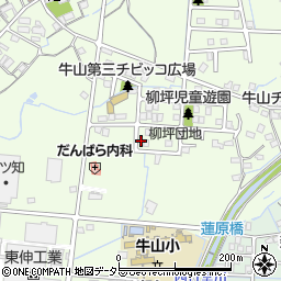 愛知県春日井市牛山町1268-6周辺の地図