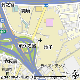 愛知県一宮市丹陽町九日市場地子786周辺の地図