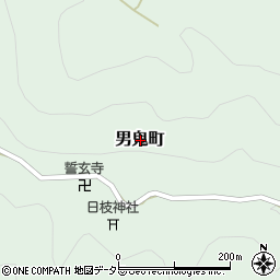 滋賀県彦根市男鬼町周辺の地図