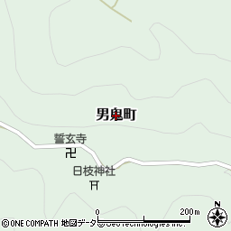 滋賀県彦根市男鬼町周辺の地図