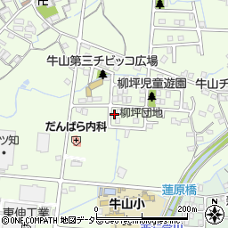 愛知県春日井市牛山町1268-20周辺の地図