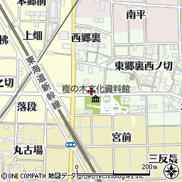 愛知県一宮市萩原町高松川田17周辺の地図