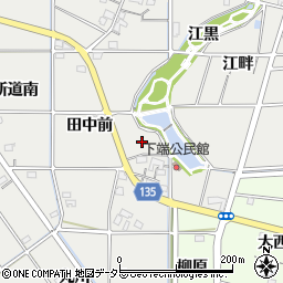 愛知県一宮市明地下端周辺の地図