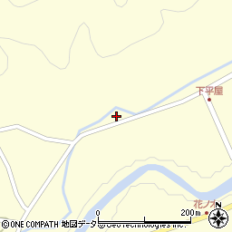 京都府南丹市美山町下平屋西ノ口周辺の地図