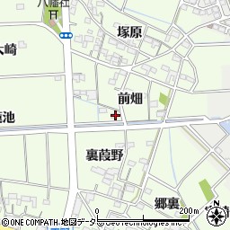 愛知県一宮市玉野前畑17周辺の地図