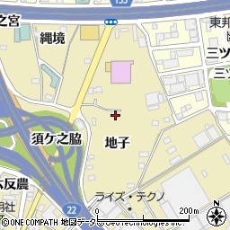 愛知県一宮市丹陽町九日市場地子周辺の地図