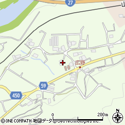京都府船井郡京丹波町広野中地周辺の地図