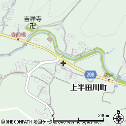 愛知県瀬戸市上半田川町344周辺の地図