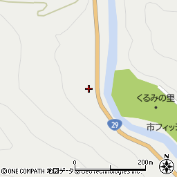 兵庫県宍粟市波賀町鹿伏286周辺の地図