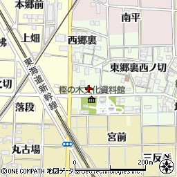 愛知県一宮市萩原町高松川田周辺の地図