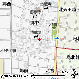 愛知県一宮市大和町於保郷中2333周辺の地図