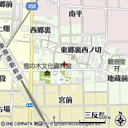 愛知県一宮市萩原町高松高松周辺の地図