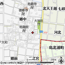 愛知県一宮市大和町於保郷中2402周辺の地図