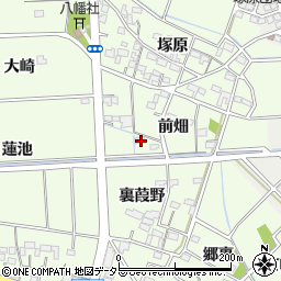 愛知県一宮市玉野前畑18周辺の地図