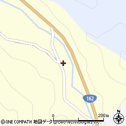 京都府南丹市美山町長尾稗田周辺の地図