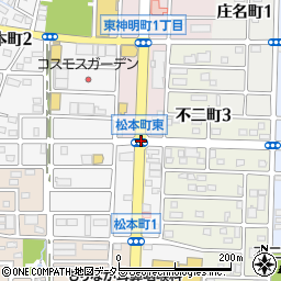 松本町東周辺の地図