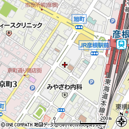 セブンイレブン彦根駅前店周辺の地図