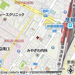 セブンイレブン彦根駅前店周辺の地図