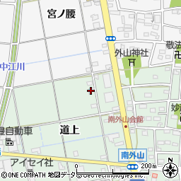 愛知県小牧市南外山道上40周辺の地図