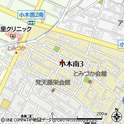 愛知県小牧市小木南3丁目272周辺の地図