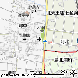 愛知県一宮市大和町於保郷中2408周辺の地図