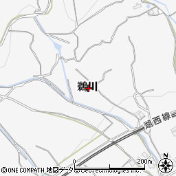 滋賀県高島市鵜川周辺の地図