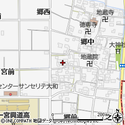 愛知県一宮市大和町於保郷中2387周辺の地図