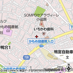 神奈川県小田原市南鴨宮2丁目26周辺の地図