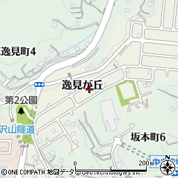 神奈川県横須賀市逸見が丘14-11周辺の地図
