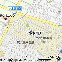 愛知県小牧市小木南3丁目241周辺の地図