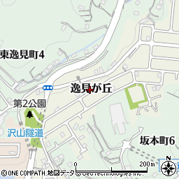 神奈川県横須賀市逸見が丘5-8周辺の地図