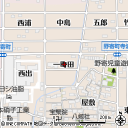 愛知県岩倉市野寄町一町田周辺の地図