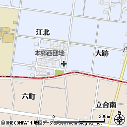 愛知県一宮市上祖父江江北88周辺の地図