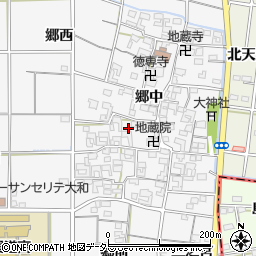 愛知県一宮市大和町於保郷中2392周辺の地図