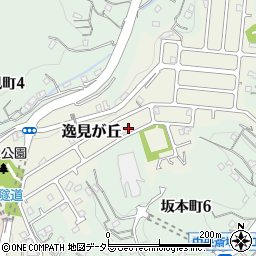 神奈川県横須賀市逸見が丘15-5周辺の地図