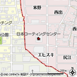日本コーティングセンター株式会社名古屋工場第１工場周辺の地図