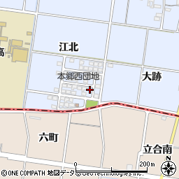 愛知県一宮市上祖父江江北87周辺の地図
