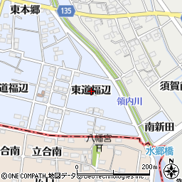 愛知県一宮市上祖父江東道福辺周辺の地図