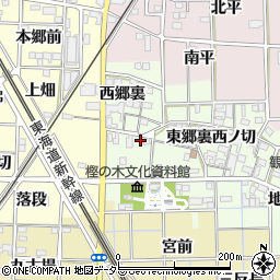 愛知県一宮市萩原町高松川田7周辺の地図